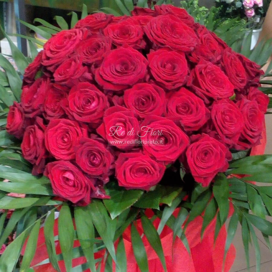 Bouquet di 35 Rose Rosse